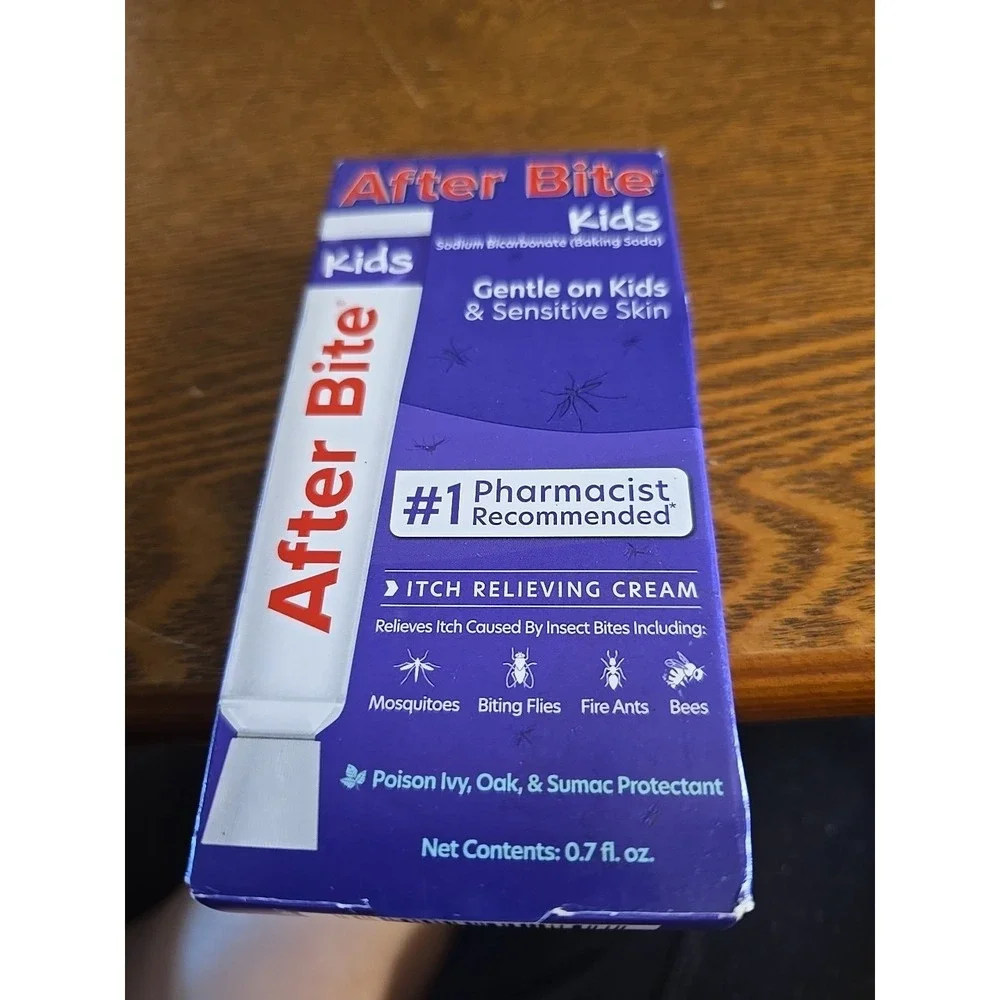 After Bite Kids ITCH RELIEVING CREAM Sensitive Sting Treatment Insects .7 oz New